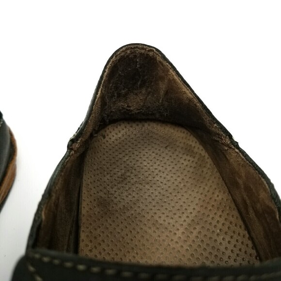 OluKai Moloa Convertible Drop In Nubuck Leather Slip On Shoes Men 10 Black Brown - Picture 8 of 12